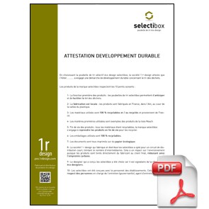Attestaton développement durable selectibox