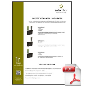 Notice d'installation et d'tilisation des selectibox room