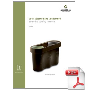 Poubelle de tri pour chambre d'hôtel