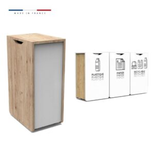 Bornes de tri sélectif design Selectibox, poubelles de tri