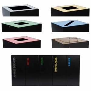 Bornes de tri sélectif sur-mesure Selectibox, à personnaliser